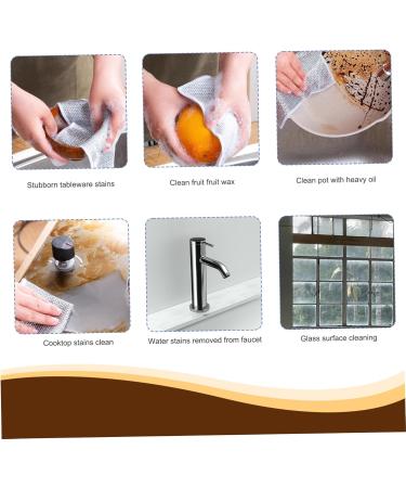 20PCS Steel Wool Pads Wire Dishwashing Rag 8x8 Oil Resistant Non Scratch Steel Wool Pads Dual Layer Fast Drying Reusable Wet and Dry Steel Scrubber - Buy Online on GoSupps.com