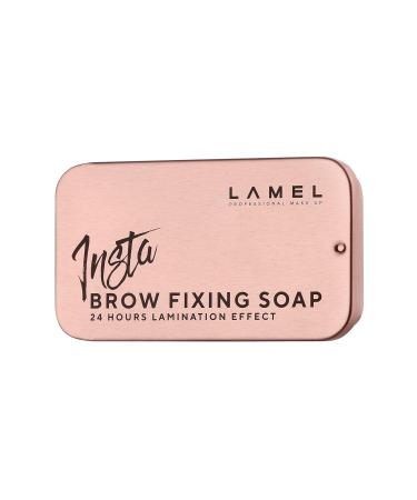 Lamel Insta Styling Brow Soap - Defined Eyebrows with Mascara Spoolie & Transparent Gel - Organic, Cruelty-Free Formula with Essential Oils - Easy-to-Use & Residue-Free - 13g - Buy Online on GoSupps.com