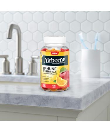Airborne 400mg Vitamin C Gummies for Adults & Children Immune Essentials Daily Immune Support Supplement with Powerful Antioxidants Vitamins C & E Plus Selenium - 132 Gummies Orchard Fruit Flavor 132 Count (Pack of 1) - Buy Online on GoSupps.com