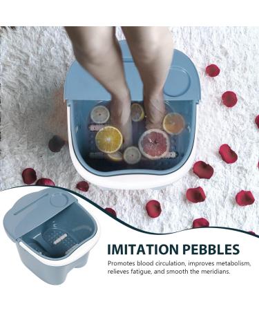 Foot Soak Bath Tub Spa: Basin Big Footbath Bucket Soaker Bowl Pedicure Foot Soak Home Foot Spa Treatment Dead Skin Remover Blue - Buy Online on GoSupps.com