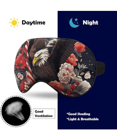 Two Birds Red Flower Sleeping Mask - Adjustable Soft Sleep Mask for Men Women & Kids | Light-Blocking Eye Cover & Blindfold - Buy Online on GoSupps.com