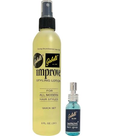 Improve Gabel s Styling Lotion Hair Spray 8oz Light Yellow and 1oz Blue 8ozYellow_1ozBlue - Buy Online on GoSupps.com
