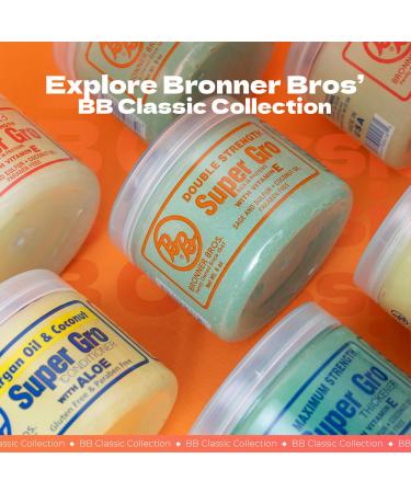 Bronner Bros Super Gro Lite Hair Growth Treatment - 6oz for Dry Itchy Scalp | Reduces Breakage Strengthens Hair & Hydrates with Keratin Vitamin E Sage & Coconut Oil - Buy Online on GoSupps.com