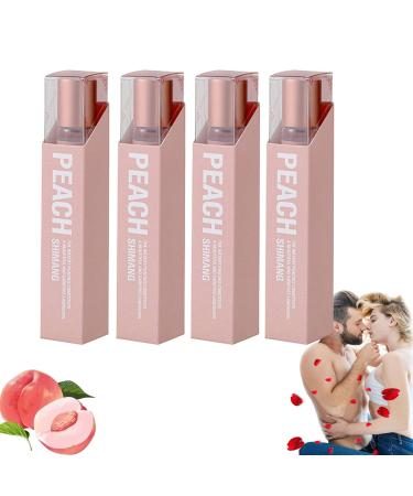 Peach Perfume 0.3 Oz Peach Roll on Perfume Peach Eau De Parfum Blisce Phero Perfume Lunex Phero Perfume Roll ball Perfume Body Deodorant Attraction Aromatic Unisex (4pcs)