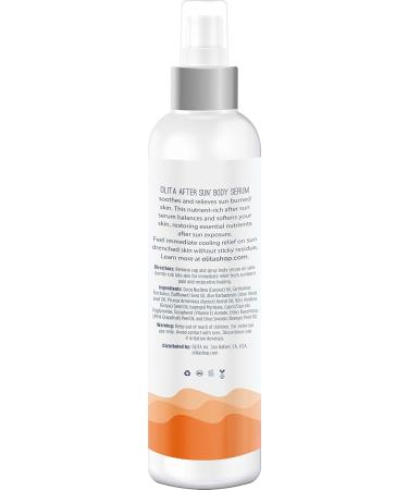 Olita AfterSun Body Serum | Soothing Citrus | Hydrating Aloe Vera Oil | All-Natural | 8 oz | Cooling Sunburn Relief | International Shipping - Buy Online on GoSupps.com