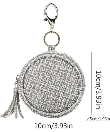 Premium Leather Pacifier Holder - Stronrive Diaper Pocket Paci Pouch with Key Lock & Zip - Perfect for Young Girls - Light Gray - Buy Online on GoSupps.com