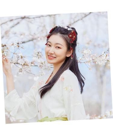 minkissy 2 Pairs Hairpin Hair Ornaments for Women Chinese Hair Clip Kimono Hair Tassel Hair Ornament Japanese Hair Pin Japanese-style Barrette Miss Geisha Zinc Alloy Cherry Blossoms - Buy Online on GoSupps.com