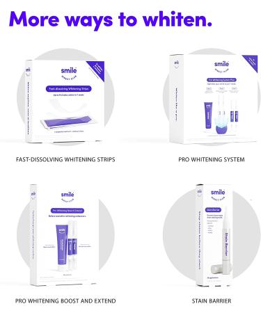 SmileDirectClub Teeth Whitening Kit - Professional Strength Hydrogen Peroxide Gel Pens - 4 Pack with Lip Balm - 5 Piece Set - Buy Online on GoSupps.com