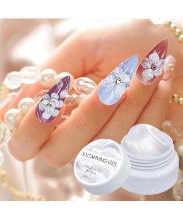 Nail Sculpting Gel - 3D Nail Gel 5g | Non-Sticky Pearlescent Manicure Treatment for Beginners and Wedding Events - Buy Online on GoSupps.com