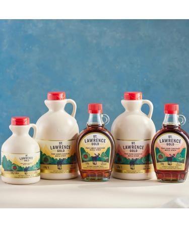 St Lawrence Gold 100% Pure Canadian Maple Syrup 1 Litre - Grade A Amber | Rich Caramel Butter Syrup | Gluten Free Vegan | Ideal for Pancakes, Waffles, Cooking, Glazing | Bulk Buy Standard 1 l - Buy Online on GoSupps.com