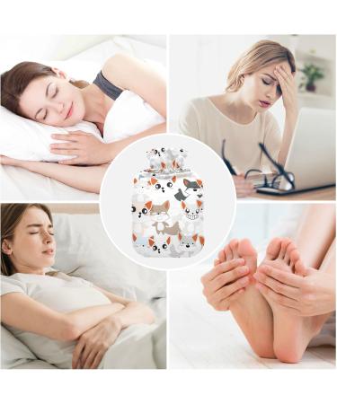 Buy Oarencol Cute Fox Hot Water Bottle - Funny Animal Hot Water Bag with Cover for Hot & Cold Compress (1L) - International Shipping Available - Buy Online on GoSupps.com