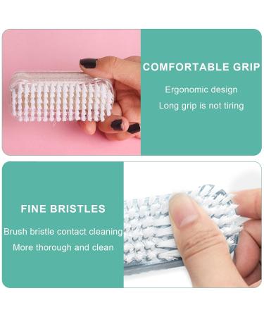 Jortmrd 8-Piece Double-Sided Hand Brush Set Nail Brush & Hard Bristle Cleaning Brushes with 2 Nail Files for Fingernails & Sinks Ideal for Home & Bathroom Use - Buy Online on GoSupps.com