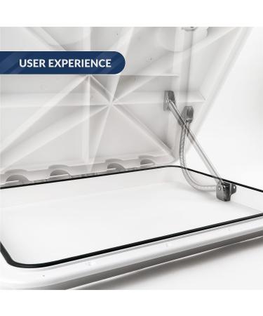 Five Oceans 8 AISI316 Stainless Steel Hatch Lid Support Spring/Holder - 2 Pack - Buy Online on GoSupps.com