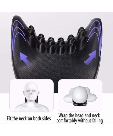 Neck Support Protection Cervical Traction Pillow Portable Ergonomic Traction Support Pillow for Neck Pain Relief Neck Traction Device for Muscle Tension Relief - Buy Online on GoSupps.com