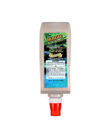 Zenex Magic Hand Soap - Industrial Hand Cleaner for Auto Mechanics | Shop Soap | Walnut Shell Scrubbers to Remove Grease Oil Ink & Paint | Moisturizing Ingredients | 3.55 L (1 Pack)