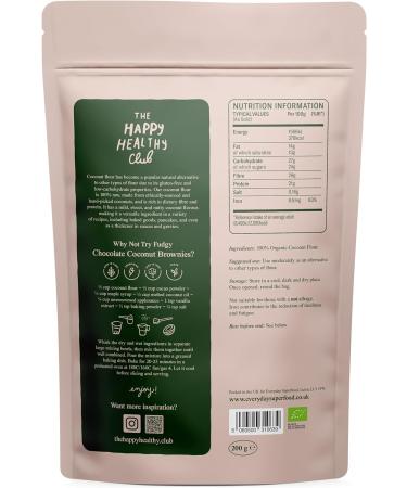 Organic Coconut Flour 200g - Premium Keto Baking Ingredient - Certified Kosher Vegan - Bulk Options Available - Buy Online on GoSupps.com