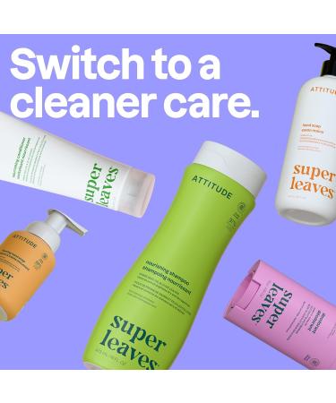 ATTITUDE 2in1 Shampoo and Body Wash EWG Verified Plant and Mineral-Based Vegan Personal Care Products Ginseng and Grapeseed Oil 16 Fl Oz (Pack of 6) - Buy Online on GoSupps.com