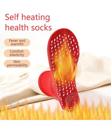 Gecau 4PCS Self-Heating Winter Socks for Camping, Fishing, Riding - Unisex Multicolor - 5.9*2.7Inch - Buy Online on GoSupps.com