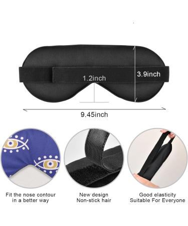 Haskirky Light Blocking Eye Mask - Adjustable Adult Men and Women Travel Mask for Yoga, Meditation, Office, and Deep Sleep - Buy Online on GoSupps.com