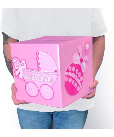 Adorox 3D Baby Shower Wishing Well Card Box - Pink Decoration for Girl - International Shipping Available - Buy Online on GoSupps.com