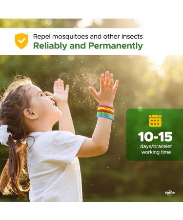 Ultimate Mosquito Protection Set: 20 Bracelets 90 Stickers & DEET-Free Spray - Reusable Mosquito Repellent Solutions - Buy Online on GoSupps.com