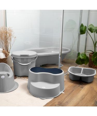 Rotho Babydesign TOP Diaper Pail - Odor-Proof Recycled No Refill Cassettes - Grey | International Shipping Available - Buy Online on GoSupps.com