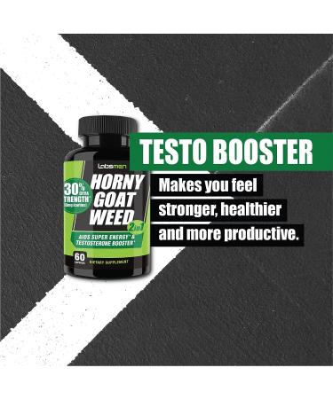 2100mg Horny Goat Weed for Men - Supports Natural Drive, Circulation & Stamina with Maca Root, Saw Palmetto & More - Buy Online on GoSupps.com