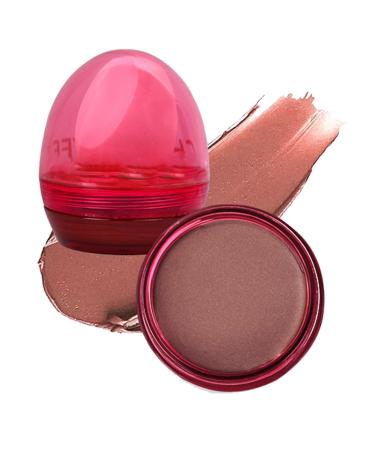 Powder Blusher - Waterproof Velvet Cream Blusher for Face Cheeks Eyes Face Blusher Makeup Supplies for Shopping Home Working Dating Traveling Gathering Rowces 03# Dry Rose