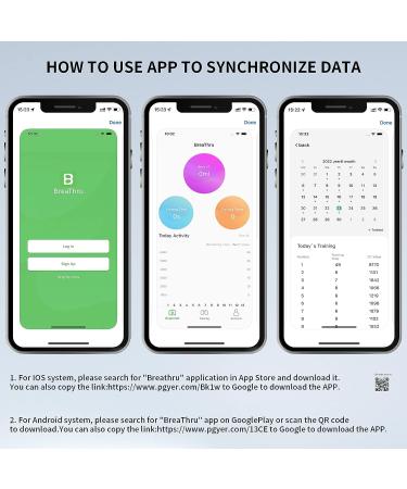 Smart Breathing Trainer with Guided App - Personal Breathing Test Device for Asthma, Musicians, Smokers, Athletes - Silvery - Buy Online on GoSupps.com