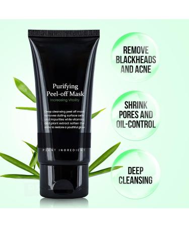 Premium Charcoal Peel Off Blackhead Remover Mask - Deep Cleansing Facial Treatment for All Skin Types - Buy Online on GoSupps.com