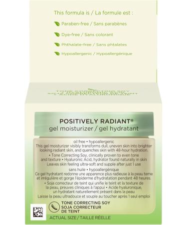 Aveeno Positively Radiant Gel Moisturizer - Dry Skin Lotion - Daily Face & Neck Cream - Hyaluronic Acid & Soy - 45 grams Day Cream - Gel - Buy Online on GoSupps.com