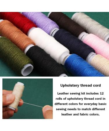 Upholstery Repair Sewing Kit  Heavy Duty Sewing Kit with Leather Sewing Needles  Curved Needles  Upholstery Thread  Sewing Awl  Seam Ripper  Leather Sewing Kit for Tent  Sofa  Canvas  Shoes  Carpet - Buy Online on GoSupps.com