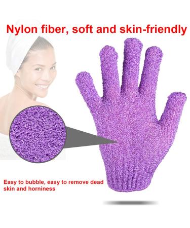 Duufin 14 Pairs Exfoliating Gloves for Body Scrub, Bath, Spa - Bright Color - Buy Online on GoSupps.com