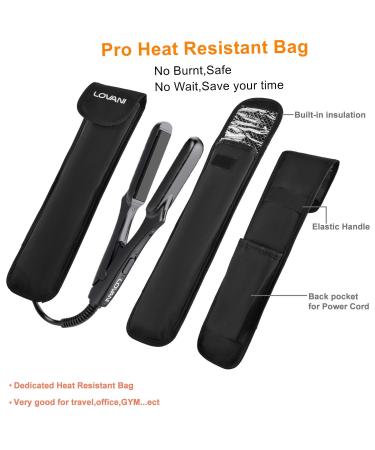 LOVANI Mini Portable Flat Iron - Tourmaline Ceramic, Dual Voltage Travel Hair Straightener with LED Indicator - Buy Online on GoSupps.com