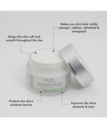 Premium Taza Natural Microdermabrasion Scrub 50ml | Radiant Complexion with Shea Butter & Coconut Oil | International Shipping Available - Buy Online on GoSupps.com