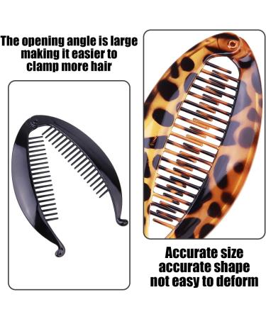 4 Pieces Fishtail Hair Clips Large Banana Hair Clips Stretchable Banana Hair Clips Colorful Hair Clips Ponytail Hair Clips Hair Accessories for Girls and Women - Buy Online on GoSupps.com