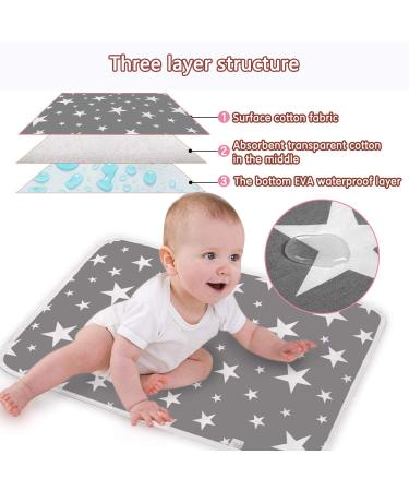 2-Piece Washable Baby Wrapping Pad | Waterproof Reusable Changing Mat for Infants Toddlers Pets & Elderly - 50x70cm Color 3 - Buy Online on GoSupps.com