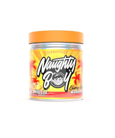Naughty Boy Summer Vibes Essential Amino Acids with All 3 BCAA's and 9 EAA's in Total Clinically Dosed Amino Acid Drink Supplements for Men & Woman - 345g/30 Servings (Cherry Mango)