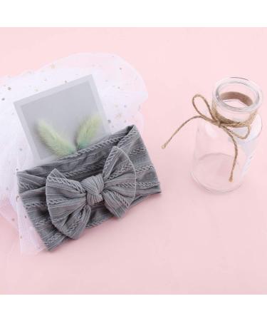 8PCS Baby Nylon Headbands Hair Bows for Baby Girls | Newborn to 12 Months - Buy Online on GoSupps.com