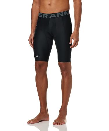 Under Armour Men's HeatGear Long Shorts Black/Pitch Gray - Large - Buy Online on GoSupps.com