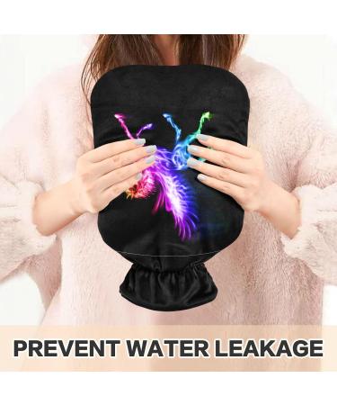Fire Horse Hot Water Bottle with Cover - 2L Large Hot Water Bag for Pain Relief Ideal for Bed Hands & Feet | International Shipping - Buy Online on GoSupps.com