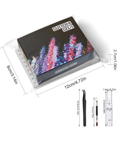  Generisch Sparkle Body Glitter Body Glitter for Women | Sparkly Glitter for DIY - With Gel Glue and Brush Paint Shimmer Glitter for Super Flash Glitter - Buy Online on GoSupps.com