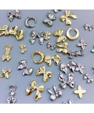 FEIlei 3D Nail Charms Bows Nail Art Studs Nail Jewelry for DIY Crafts Nail Art Decor - Buy Online on GoSupps.com