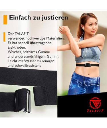 Buy TALAFIT Heart Rate Monitor Replacement Strap - Compatible with Wahoo Tickr Garmin & Polar Chest Straps | Durable & Comfortable - Buy Online on GoSupps.com