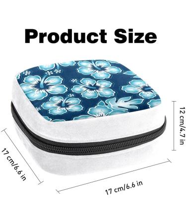 GIAPB Sanitary Napkin Storage Bag Period Bag Tampon Bag Makeup Bag Pad Pouch Tropical Blue Hibiscus Flower Color3451 - Buy Online on GoSupps.com