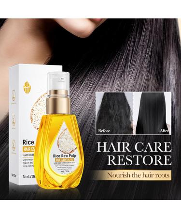 Crsetmyth Hair oil 70 ml hair care oil with rice extract hair care oil for healthy hair growth rice water oil for hair growth strength shine to strengthen hair and prevent damaged hair - Buy Online on GoSupps.com