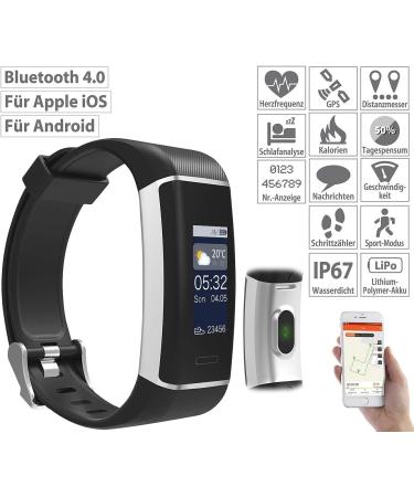Newgen Medicals Fitness GPS Bracelet - XL Color Display 6 Sports Modes IP67 Waterproof - Buy Online on GoSupps.com