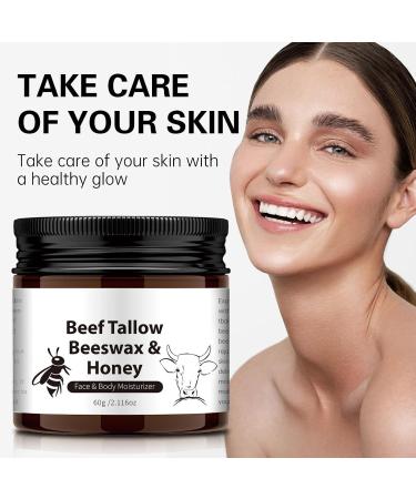 Suet Honey Emollient Cream 60g Suet Face Moisturizer Cream Suet Honey Emollient Face Cream with Suet Face & Body Moisturizer Tallow Skin Moisturizer (3pcs) - Buy Online on GoSupps.com