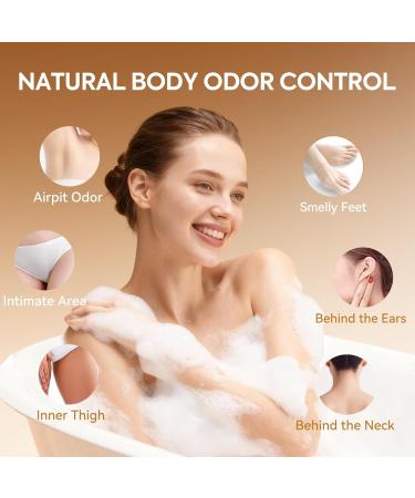 QualiLife Persimmon Body Wash for Old People Smell Natural Deodorant Bar Soap for Strong Odor Smelly Feet Remove Cleansing Body Deodorizing for Eliminating Odor - Buy Online on GoSupps.com